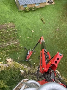 élagage à proximité d'habitation
