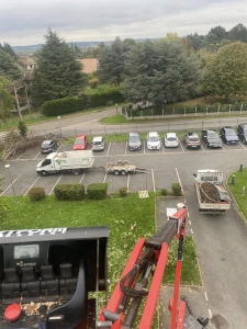 Nacelle automotrice élagage parking